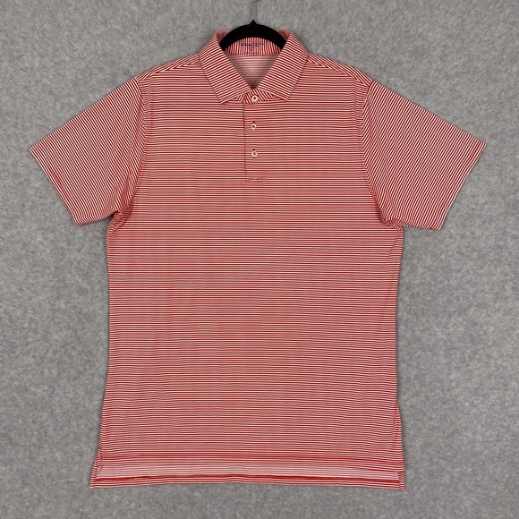 B. Draddy Other - B. Draddy Sport Shirt Mens M Redwing Stripe Golf Jimmy Performance Polo